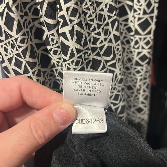 BCBGMaxAzria Black and White Geometric Dress - Picture 7 of 7